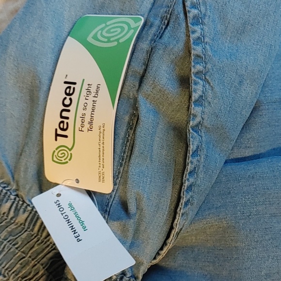 NWT Women's DC Jeans Bohemian/ Western Ruffled Denim Look Skirt - Picture 6 of 9